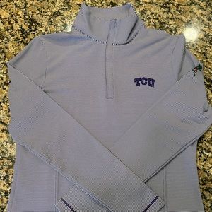 Women’s Peter Millar TCU Pullover with Colonial Country Club Monogram